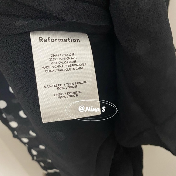 Reformation Besse Dress in Bettie NWOT - Picture 5 of 6